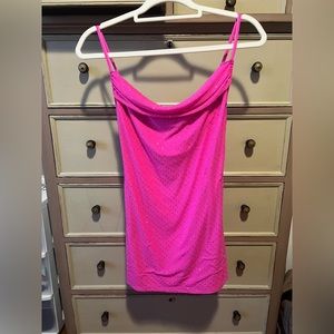 Pink sparkle mini dress